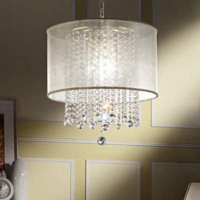 Rosdorf Park Torrington Light Unique/Statement Drum Chandelier - Main Image