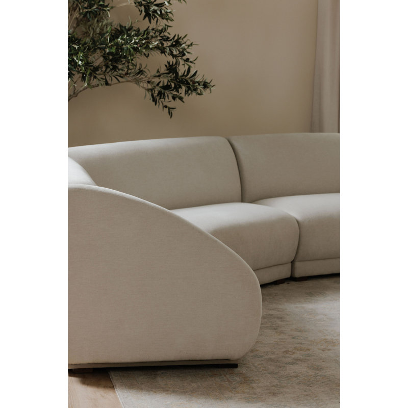 Fraser Wedge Slipper Chair Deep Blue, White Polyester Blend