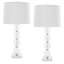 Ensemble de lampes de table transparentes et métalliques 30 po Gagnier-923204602