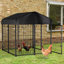 Cage à poules en métal, cage avec porte verrouillable imperméable et anti-UV