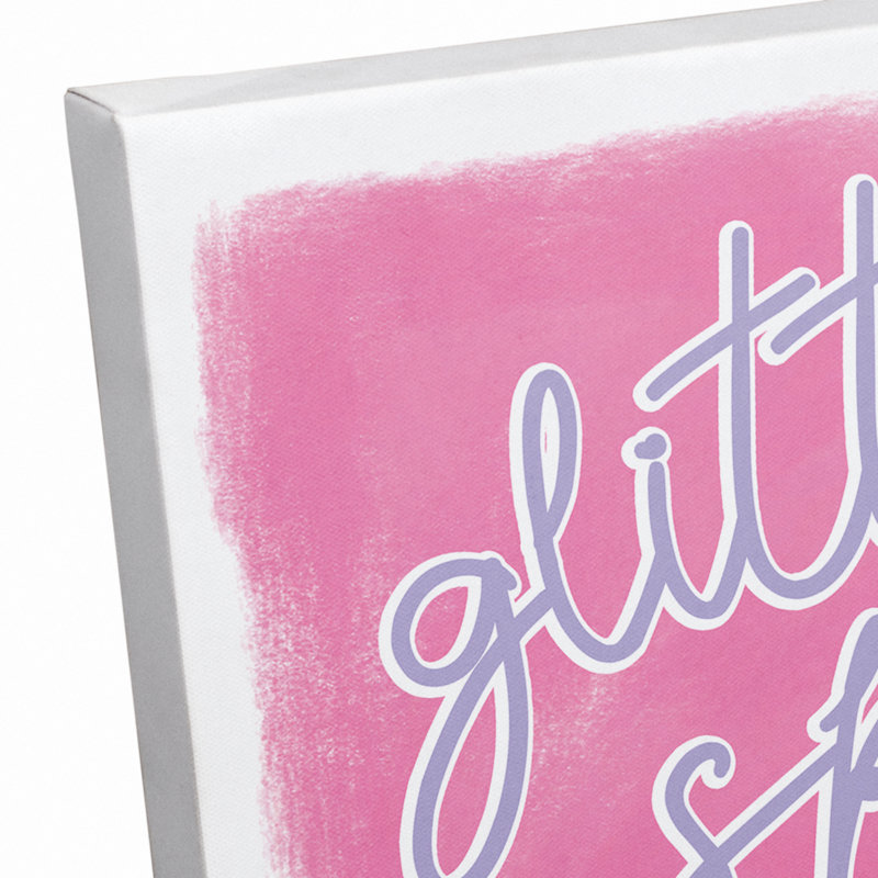 Glitter Sparkle Shine Print On Canvas; 3BD309AF44944C5FBBB5CFD37F8BC701 Square, 16" H x 16" W x 1.25" D