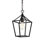 8,5 po Mini luminaire suspendu 1 lumière noir mat avec abat-jour cage en métal