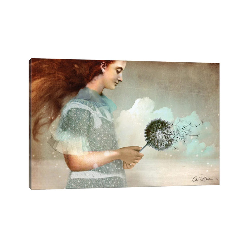 Reproduction d’art « make a Wish » par Catrin Welz-Stein, H 18 po x l 26 po x P 1,5 po, Toile tendue, Pas de tapis