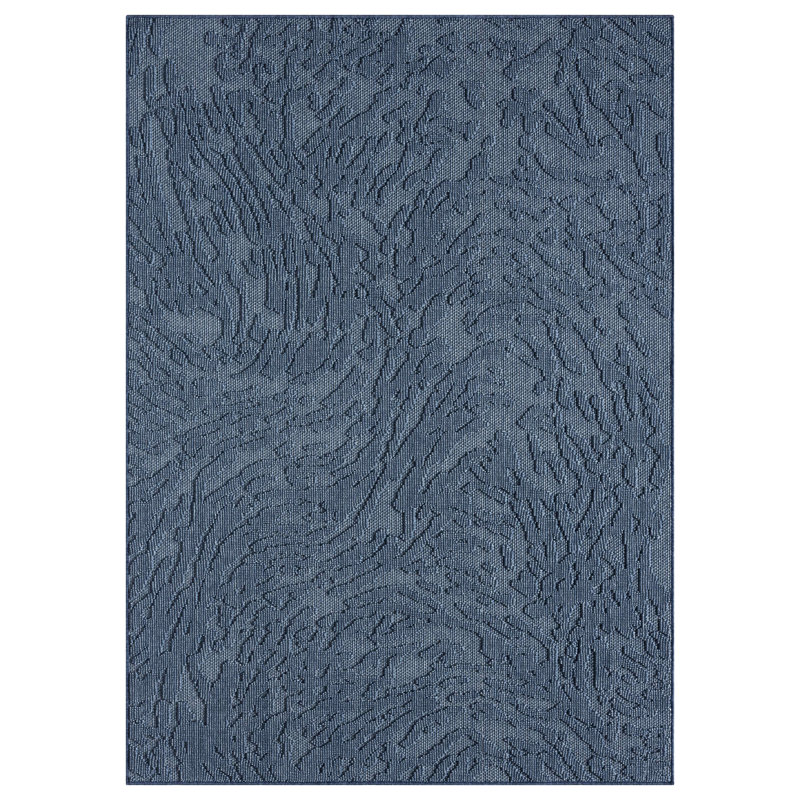 Tapis d'intérieur / extérieur tissé à la machine Topo, Rectangle 7 pi 10 po x 9 pi 10 po