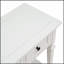 Console classique de style rétro classique avec trois tiroirs supérieurs et une tablette inférieure ouverte, facile à assembler, blanc antique-1176669675