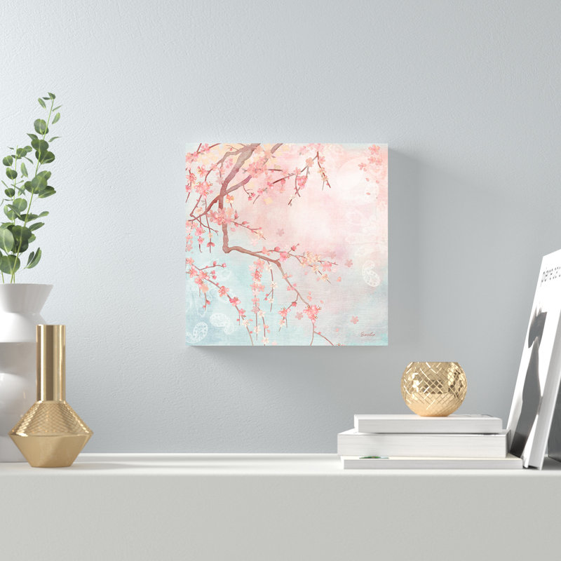 Sweet Cherry Blossoms IV by Evelia Designs - Print, 30cm H x 30cm W, Paper Print