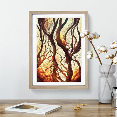 Abstract Autumn Tree No.2 - Framed Print