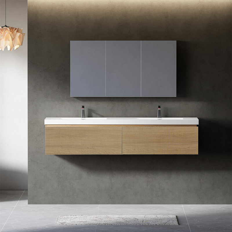 Ensemble de meuble-lavabo flottant 72 po avec évier 72 po