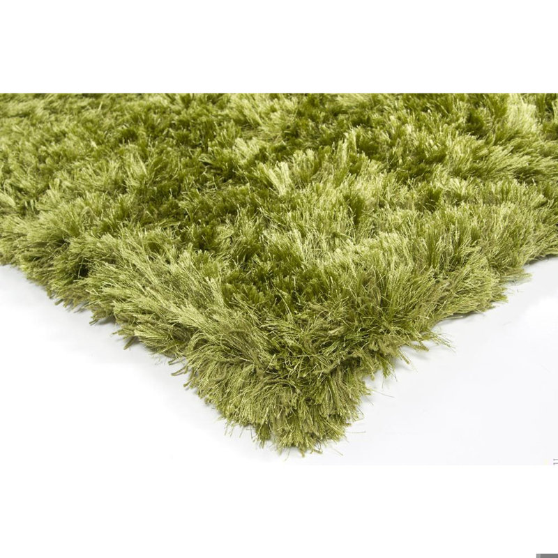 Celecot White Area Rug, Rectangle 7'9" x 10'6", Light Green