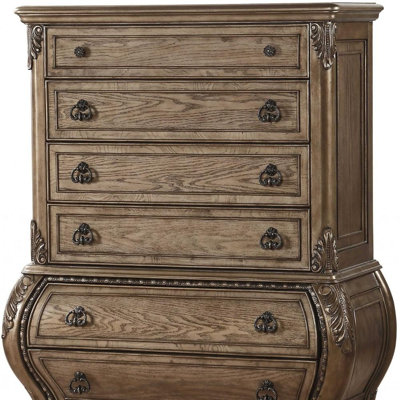  Commode en bois de chêne rétro 21 po x 42 po x 57 po
