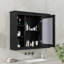 Armoire de rangement murale de salle de bain 35 po x 28 po, armoire à pharmacie, armoire murale moderne avec miroir, armoire à miroir avec 6 tablettes ouvertes (meuble-lavabo non inclus)
