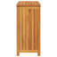 Console de jardin en acacia massif vidaXL avec portes, durable et résistante aux intempéries avec finition huilée, rangement pour entrée extérieure, mobilier de patio moderne, 31,5 po x 13,8 po x 29,5 po-839797508