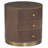 Three Drawer Round End Table