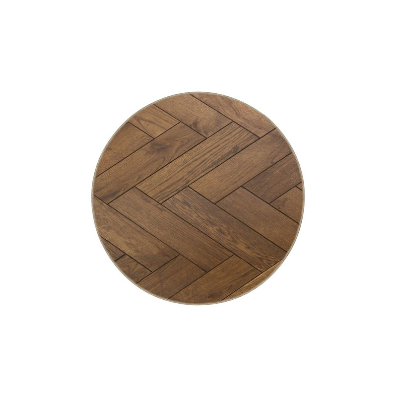 Parquet Patterned Woven Base Machine Washable Rug, Rectangle 3'3" x 4'11" Rug Pad Included