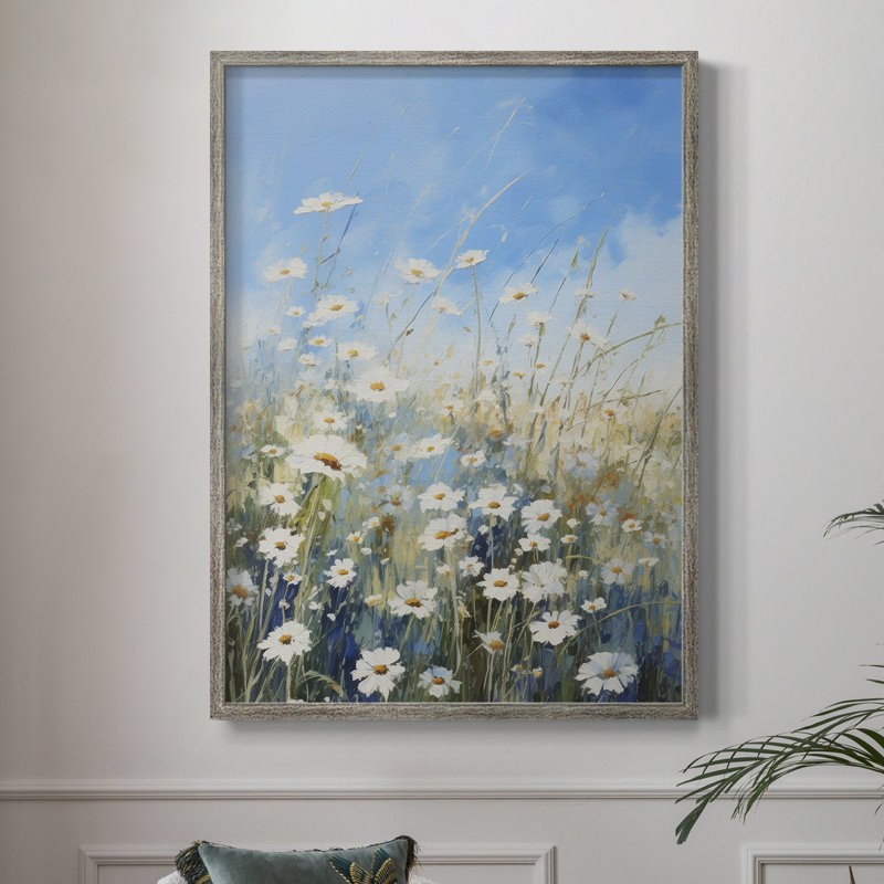 Impression encadrée FLORAL Series X - bois massif, H 11 po x l 9 po
