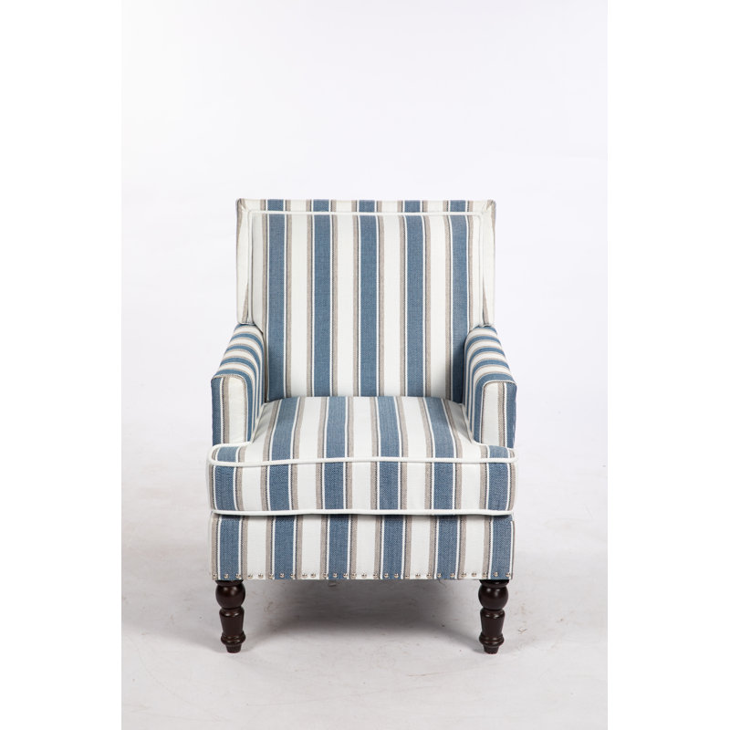 Upholstered Accent Chair With Nailhead Trim