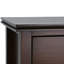 Table de chevet transitionnelle en bois massif brun Hollet de 24 po Hollis (ensemble de 2)-1759234897