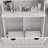 Two-Compartment Tilt-Out Dirty Laundry Basket Tall Bathroom Cabinet