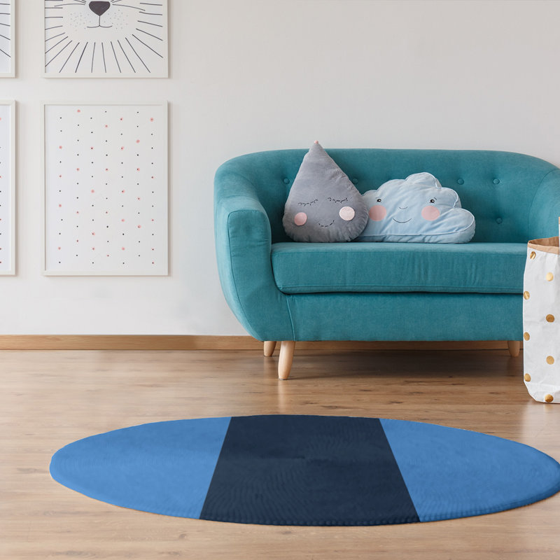 Chenille Indoor Rug, Round 5'