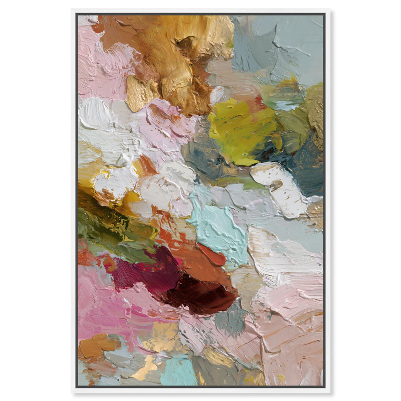 "Spring Palette II", reproduction d'art sur toile par Art Remedy, cadre blanc, 20 x 30, H 31 po x l 21 po, Cadre blanc