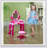 Qaba Kids Vanity Set With Mirror, Stool, And 15 Accessories, Interactive Lights And Sounds For Pretend Play, Ages 3-6