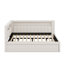 Lit plateforme tapissier avec ports USB, ceinture à DEL-144003291-144003290