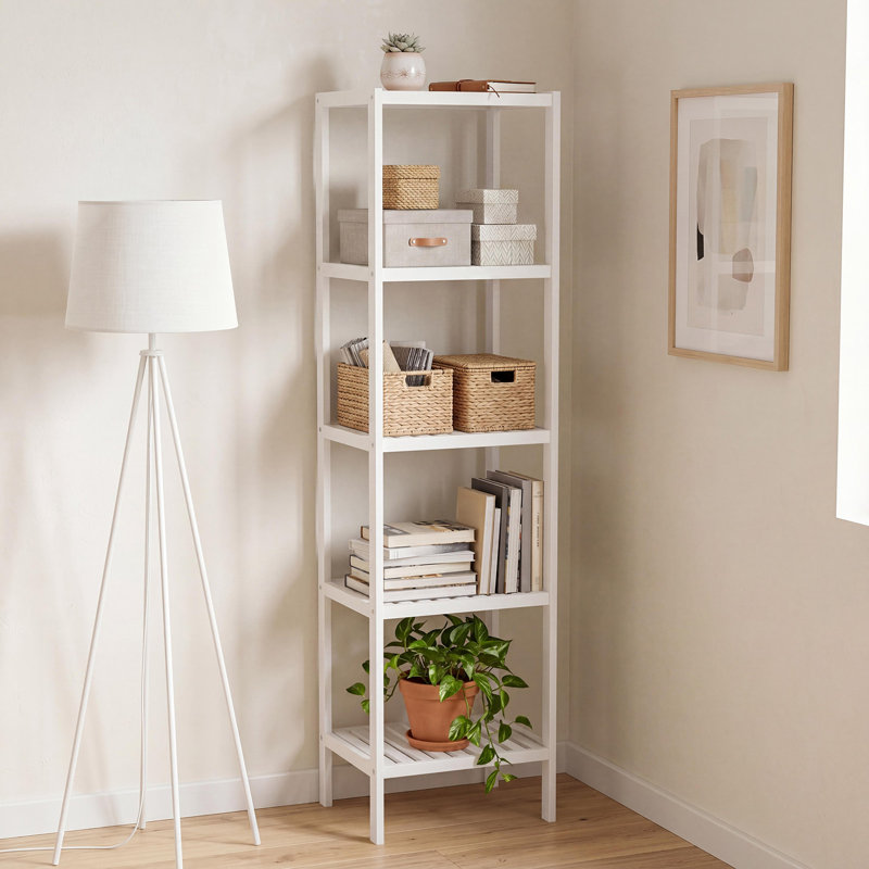39.5 cm W Iron Shelving Unit, White