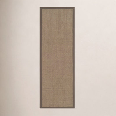 Brown Hand-Woven Jute Rug