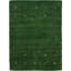 Handwoven Wool Gabbeh Uni Green Rug-60831731