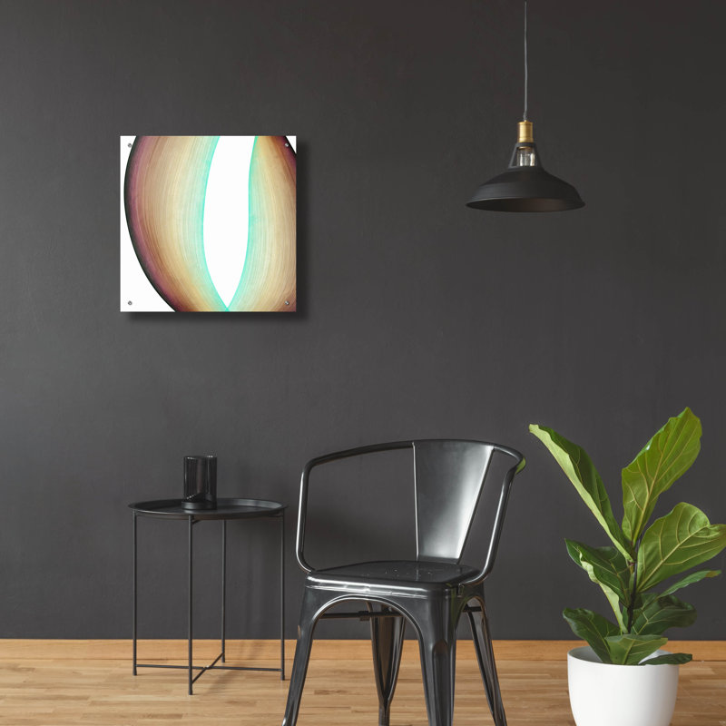  «Inner Pathway 1» par Alonzo Saunders, art mural en verre acrylique, 24 po x 24 po, H 24 po x l 24 po