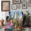 Serene Floral Pastures - 1 pièce Sherpa Premium-97815393