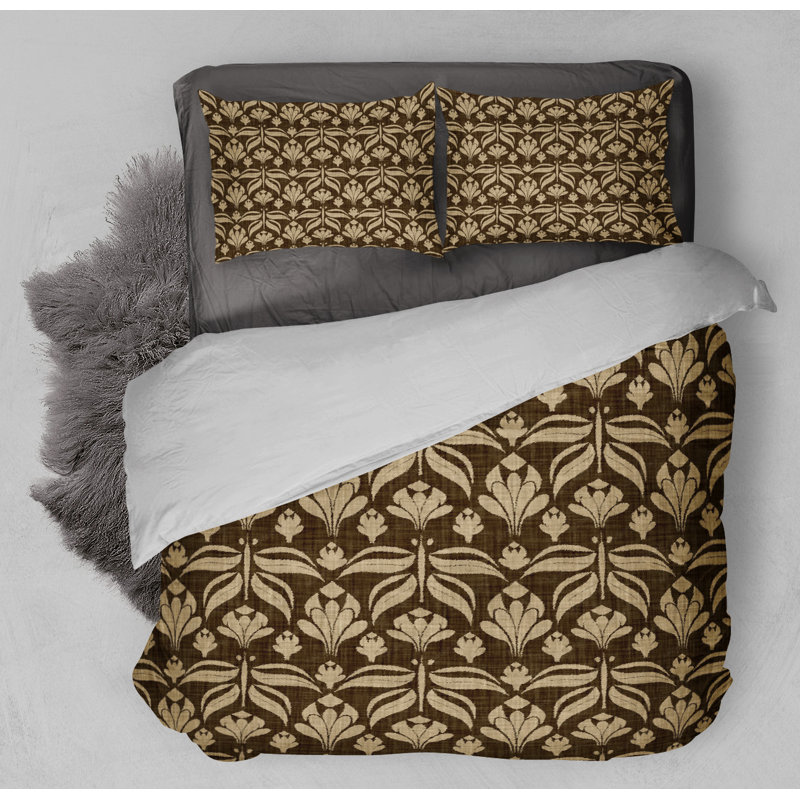 Polyester Twill Floral Comforter, Queen Comforter + 2 Standard Pillowcases