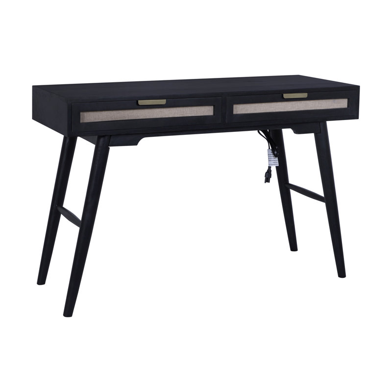 Bureau d'écriture Mid-Century Modern, Noir