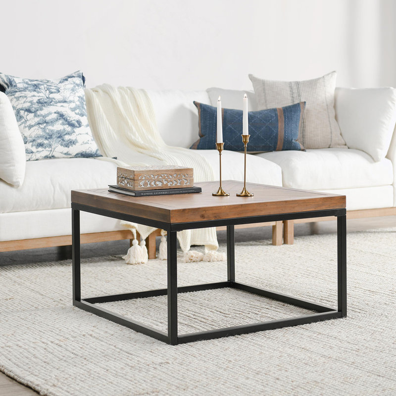 Table basse carrée 30 po Chantel Amande
