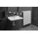 Starck 3 Ceramic Wall Mount Bathroom Sink with Overflow