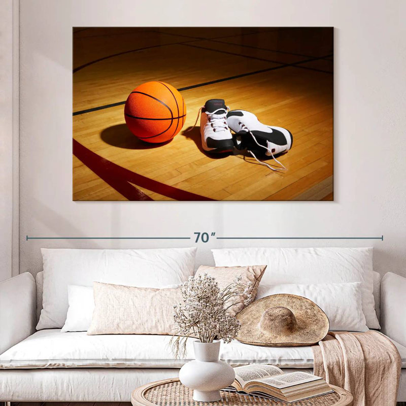 Sireci Basketball And Shoes, 34" H x 51" W