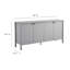 Buffet blanc festonné 4 portes Emmeline-106714565