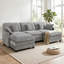 Canapé modulaire de 111,8 po, canapé 3 places en L avec 2 repose-pieds réversibles-1736962037-1759652198