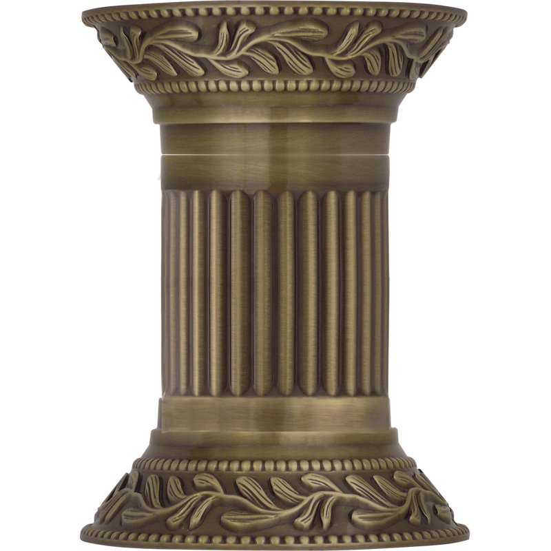 Escanaba LED Semi Flush Mount, Antique Brass