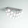 Megallan 18 Light Cluster Globe Semi Flush Mount