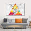 Motif triangulaire - Impression sur toile tendue-2102222538