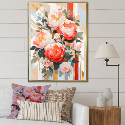 " Coral Serenade Of Peonies I "