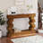 47.24" Wood Console Table With Block Stacked Design