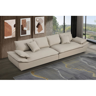Geraldton - 141" Oversize Leather Sofa