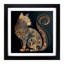 Cat Paisley Art - Framed Print-1371758465