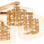 Chute 6 - Light Gold Unique/Statement Pendant