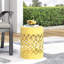 Round Iron Outdoor Side Table , 13.75 " W 13.75 " D-2008257255