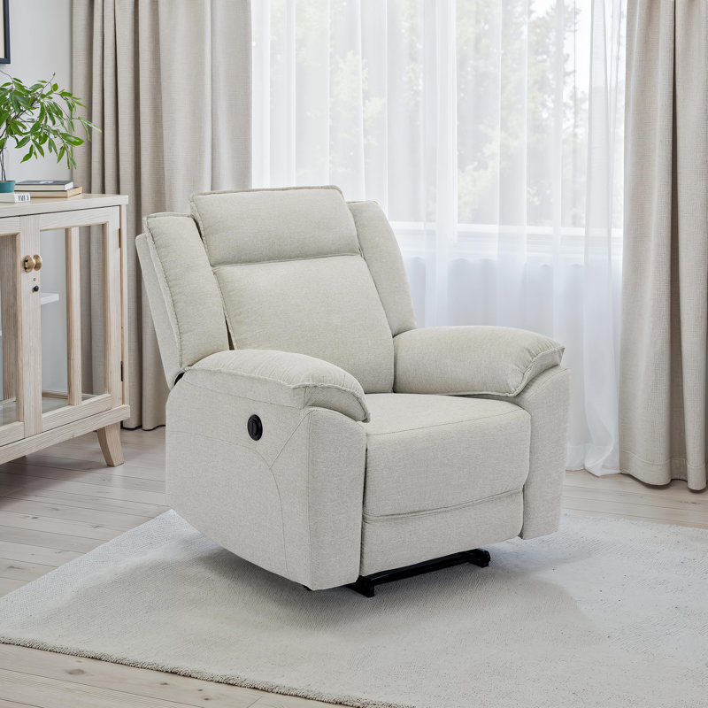 97cm Wide Wall Recliner Home Theatre Recliner, Beige