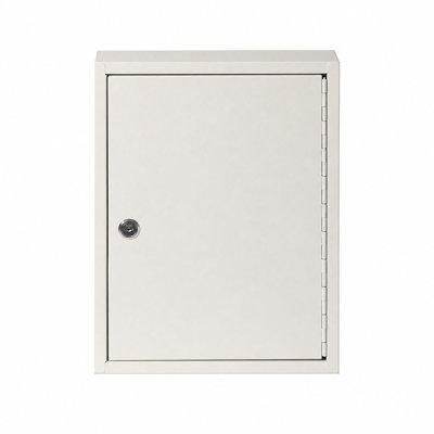 Levede Key Safe Cabinet 42-Key Steel Wall Mounted Lock Box With Labels White