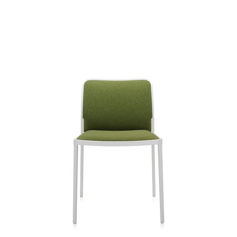 Fauteuil Audrey, Blanc, Élasthanne noir